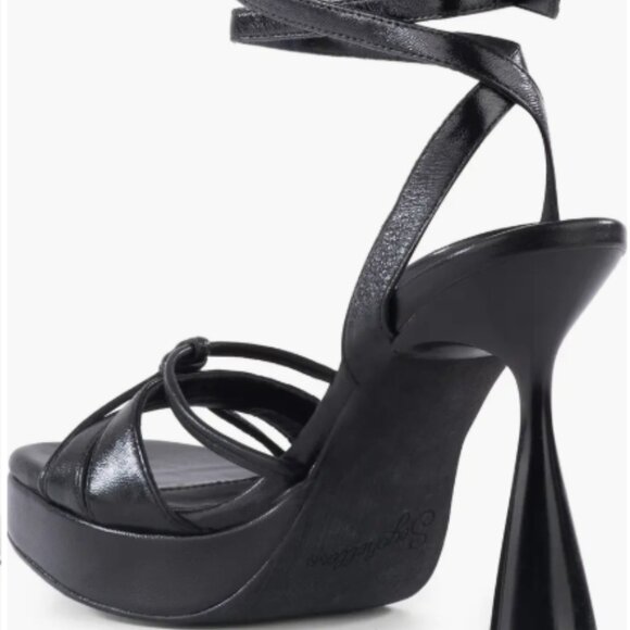 Seychelles Sweet Nothings Ankle Strap Platform Sandal Black 9 NWT - Picture 5 of 5